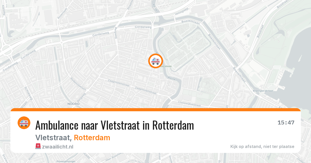 Ambulance naar Vletstraat in Rotterdam — 28 mei 2026