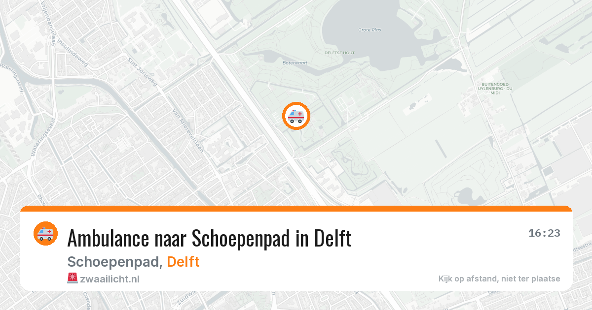 Ambulance naar Schoepenpad in Delft — 27 jun 2026