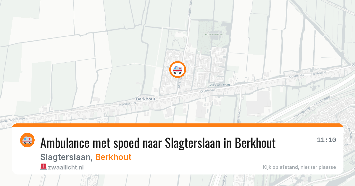 Ambulance met spoed naar Slagterslaan in Berkhout — 10 feb 2026
