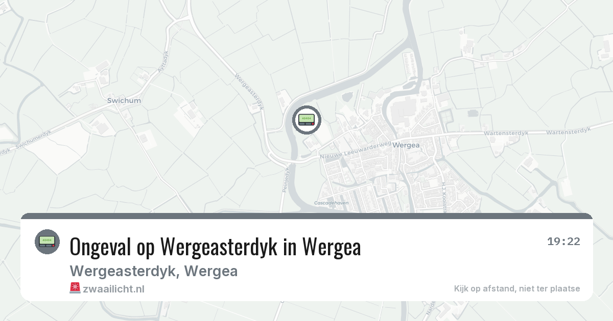 Ongeval op Wergeasterdyk in Wergea — 24 feb 2026