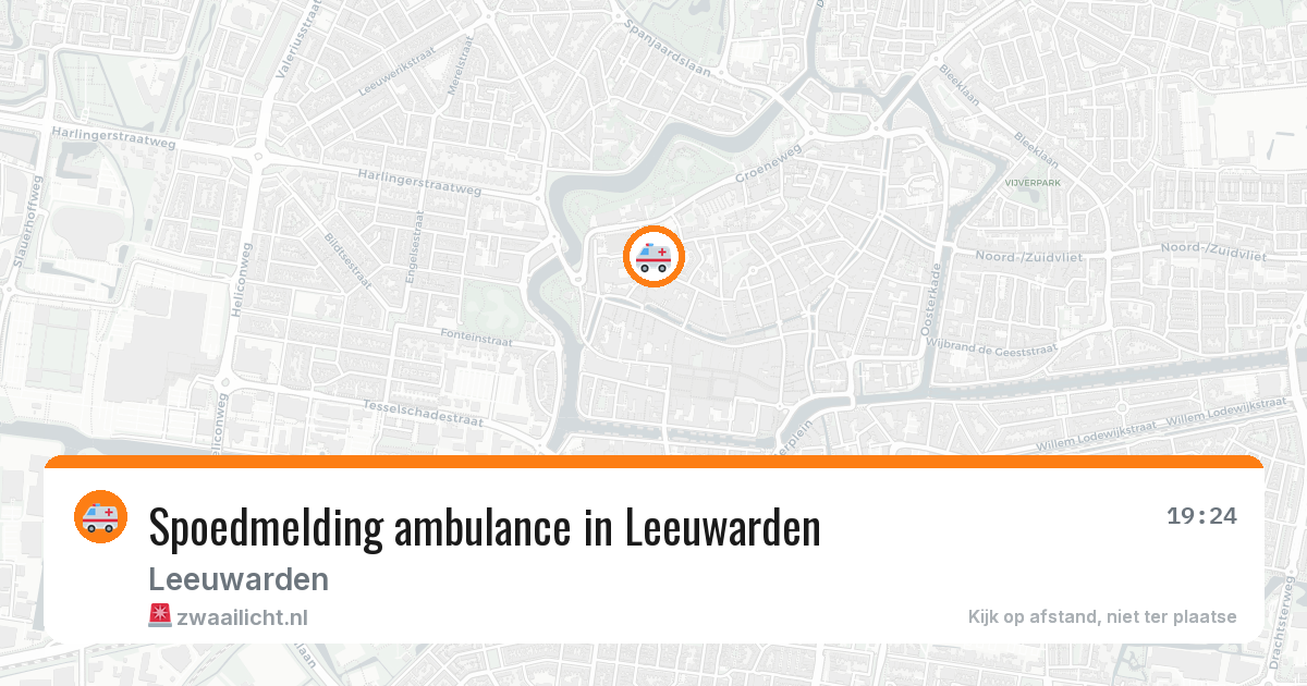Spoedmelding ambulance in Leeuwarden — 24 feb 2026