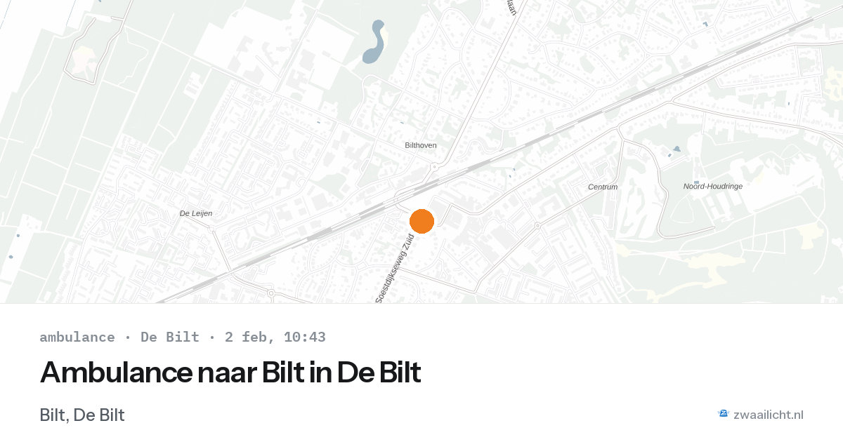 Ambulance naar Bilt in De Bilt — 2 feb 2026
