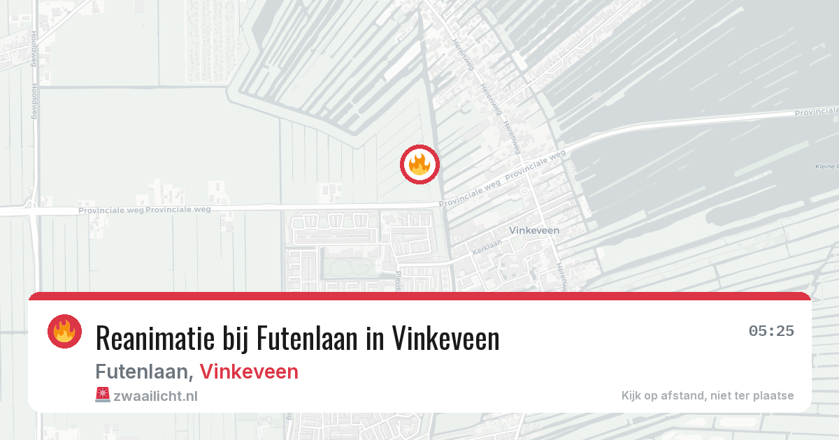 Reanimatie bij Futenlaan in Vinkeveen — 18 mrt 2026