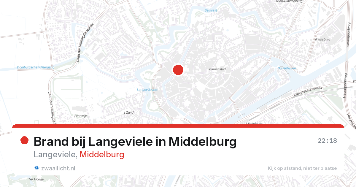 Brand bij Langeviele in Middelburg — 27 aug 2026