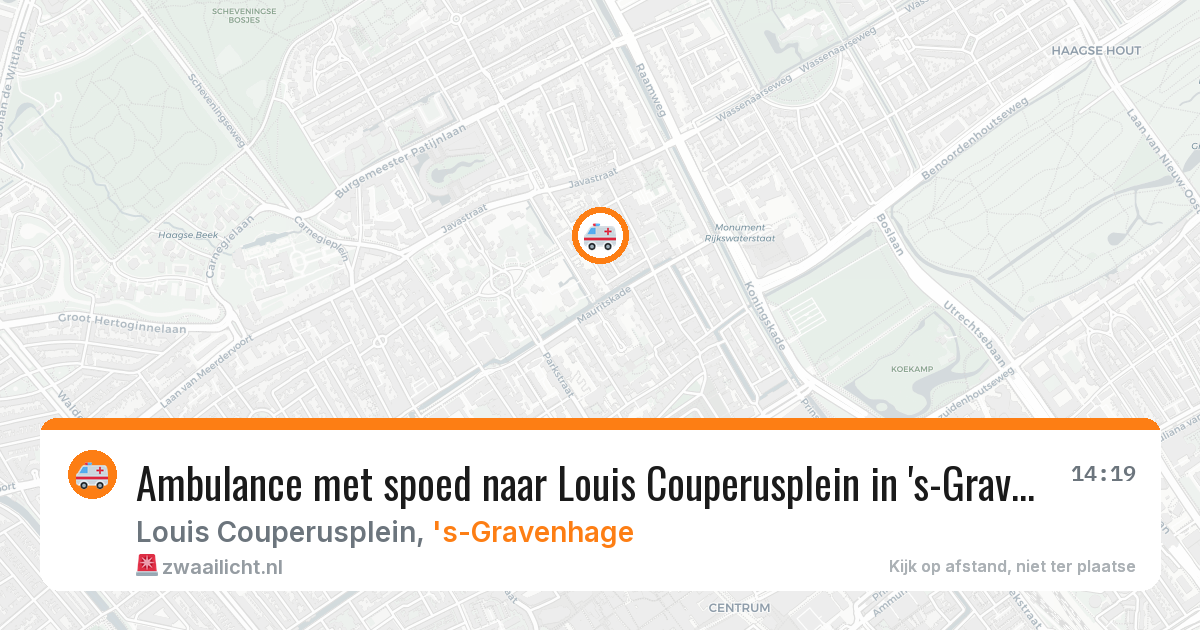 Ambulance met spoed naar Louis Couperusplein in 's-Gravenhage — 11 feb 2026