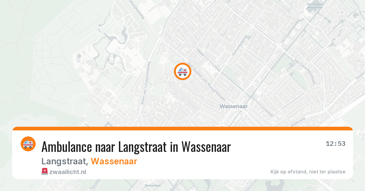 Ambulance naar Langstraat in Wassenaar — 6 mei 2026