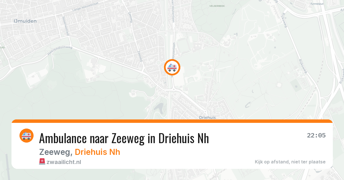 Ambulance naar Zeeweg in Driehuis Nh — 14 jul 2026