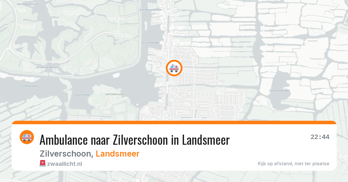 Ambulance naar Zilverschoon in Landsmeer — 17 mei 2026
