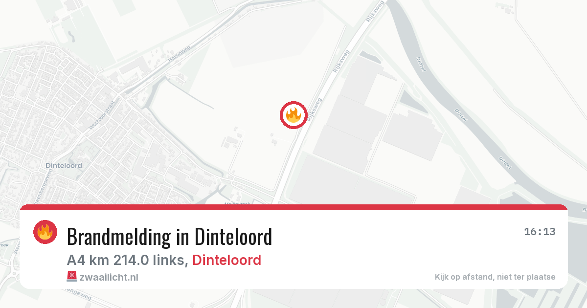 Brandmelding in Dinteloord — 12 aug 2026
