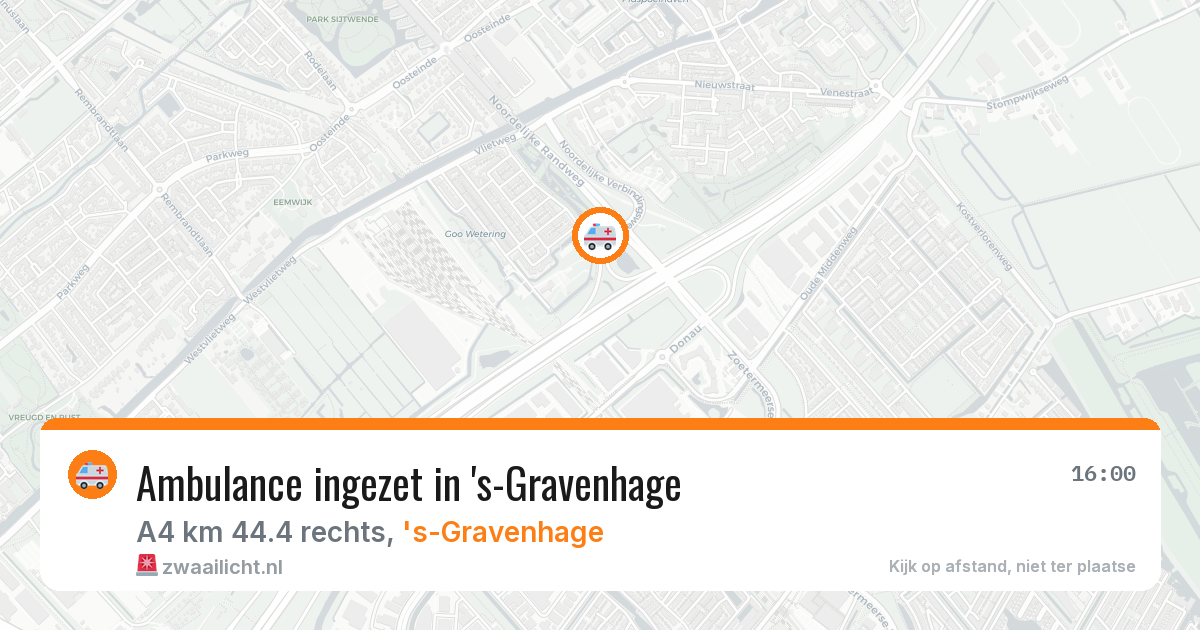 Ambulance ingezet in 's-Gravenhage — 12 aug 2026