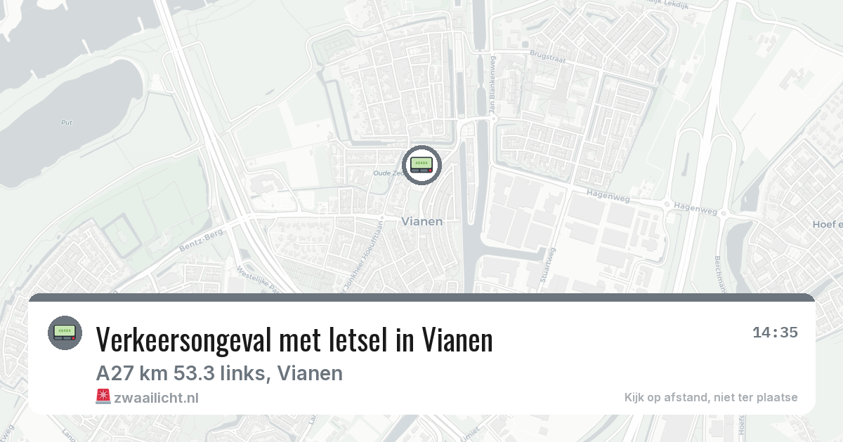Verkeersongeval met letsel in Vianen — 6 feb 2026