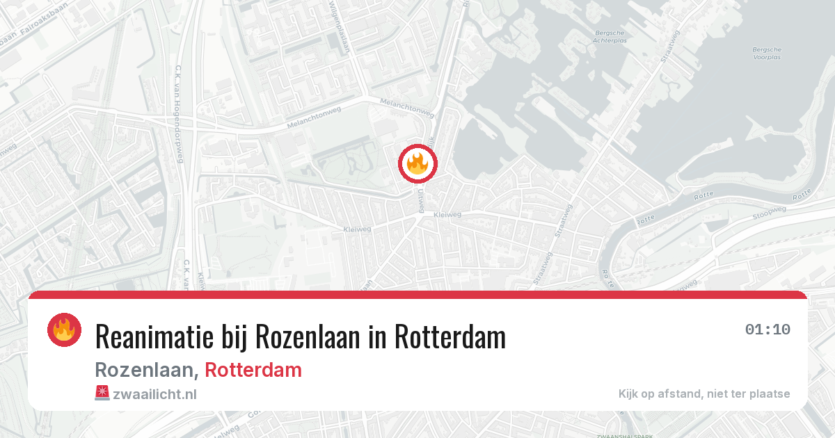 Reanimatie bij Rozenlaan in Rotterdam — 3 aug 2026