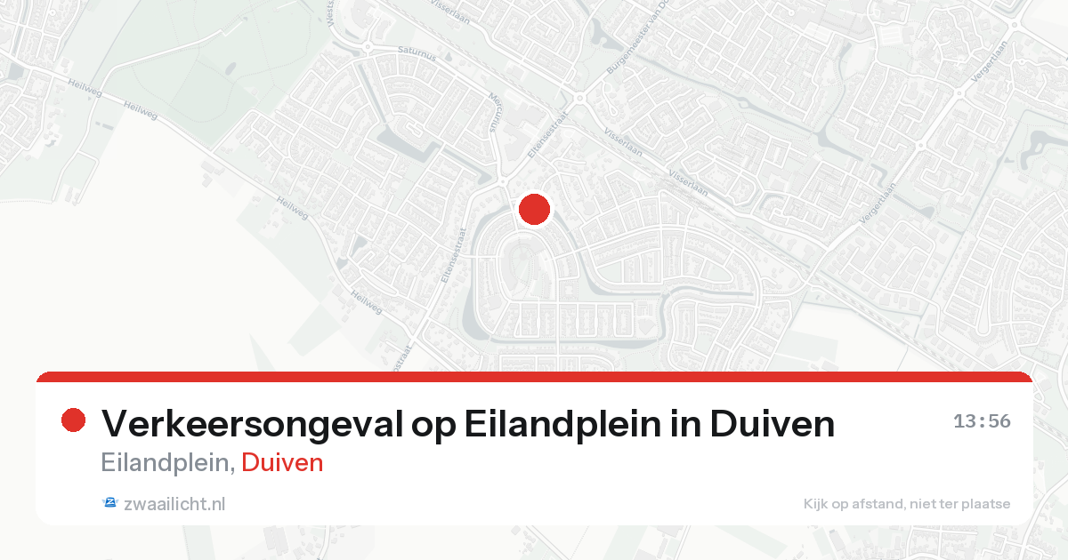 Verkeersongeval op Eilandplein in Duiven — 19 aug 2026