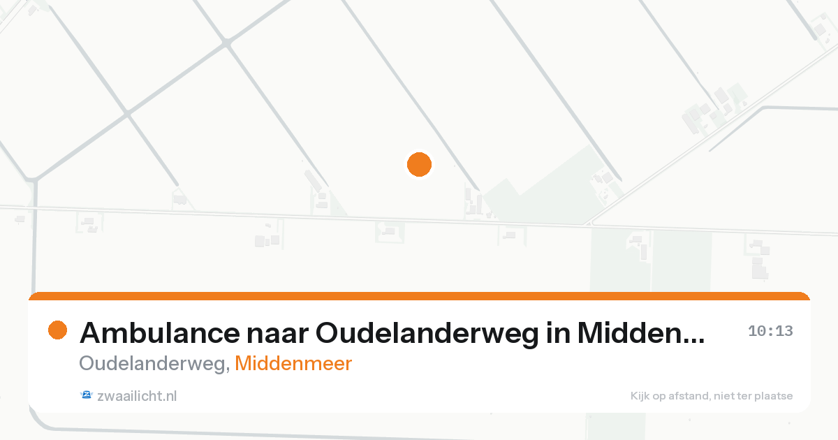 Ambulance naar Oudelanderweg in Middenmeer — 22 aug 2026