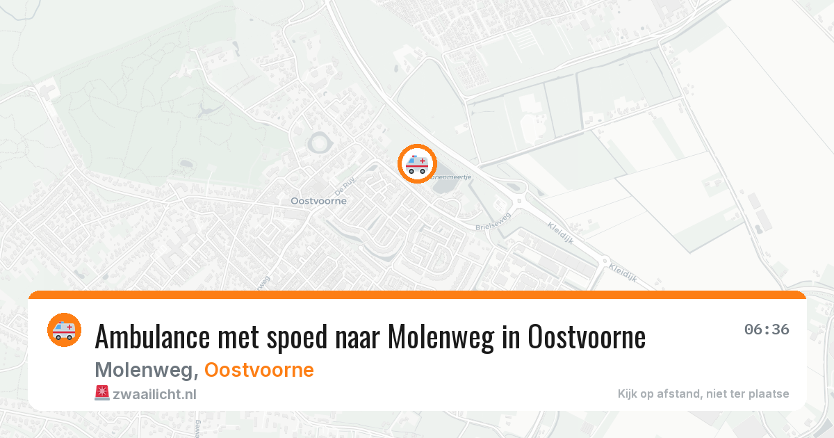 Ambulance met spoed naar Molenweg in Oostvoorne — 11 mrt 2026