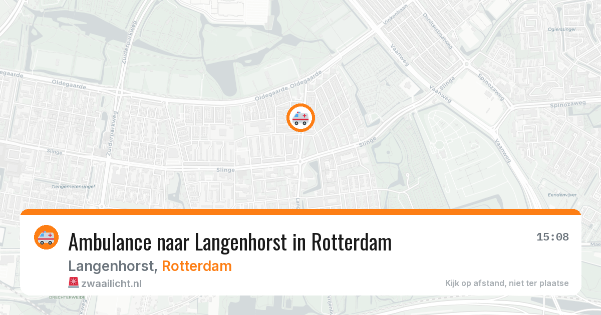 Ambulance naar Langenhorst in Rotterdam — 10 aug 2026