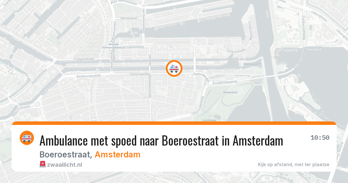 Ambulance met spoed naar Boeroestraat in Amsterdam — 24 mei 2026