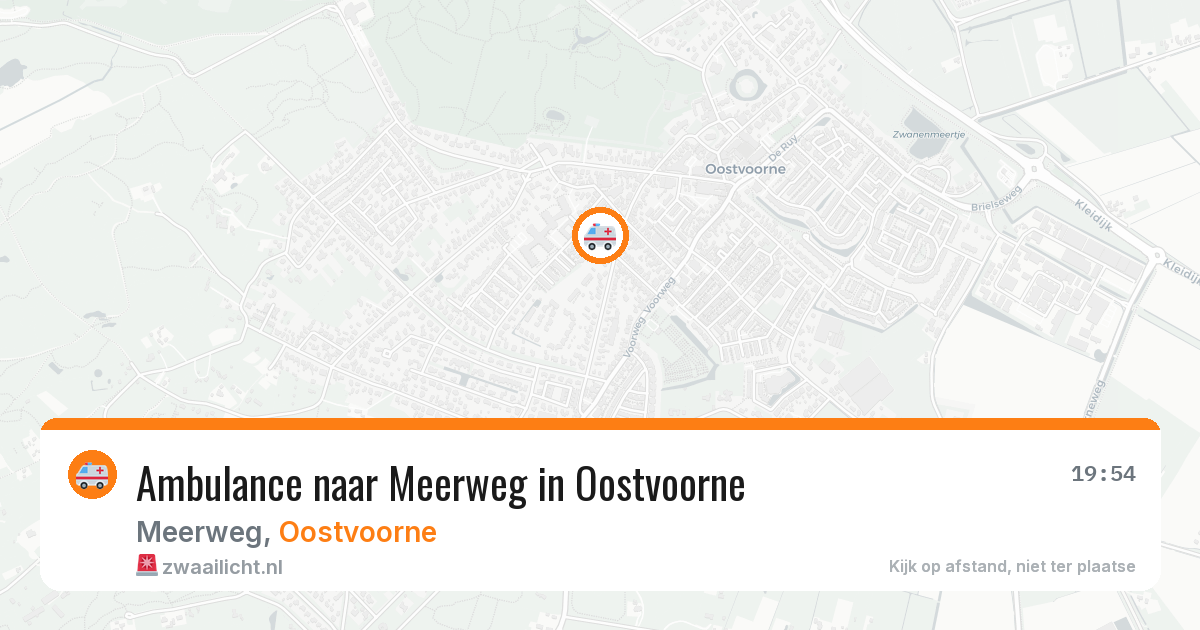 Ambulance naar Meerweg in Oostvoorne — 14 mrt 2026
