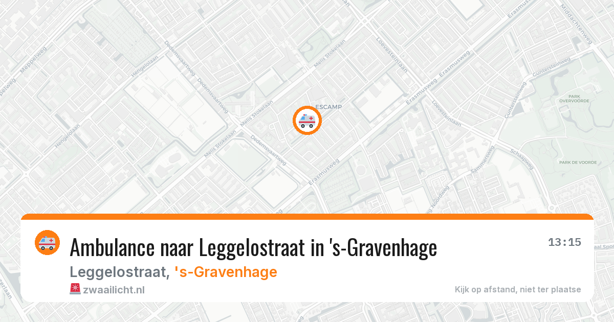 Ambulance naar Leggelostraat in 's-Gravenhage — 27 mei 2026