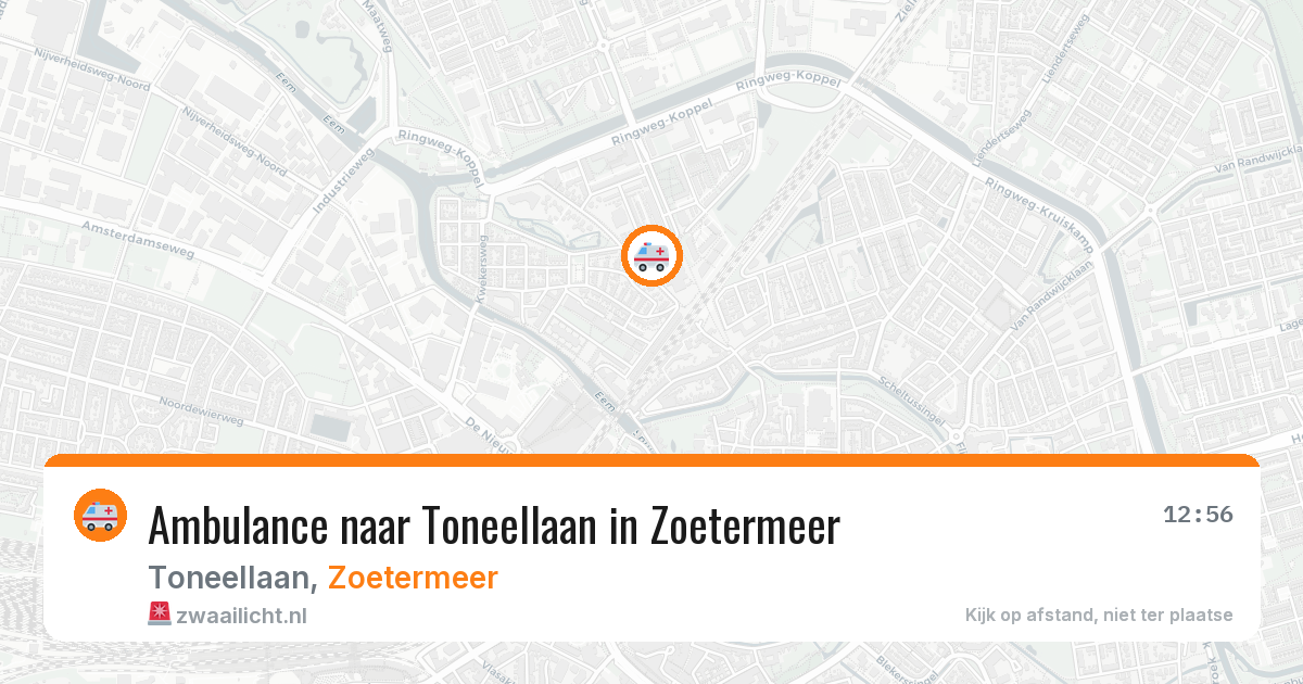 Ambulance naar Toneellaan in Zoetermeer — 29 jan 2026