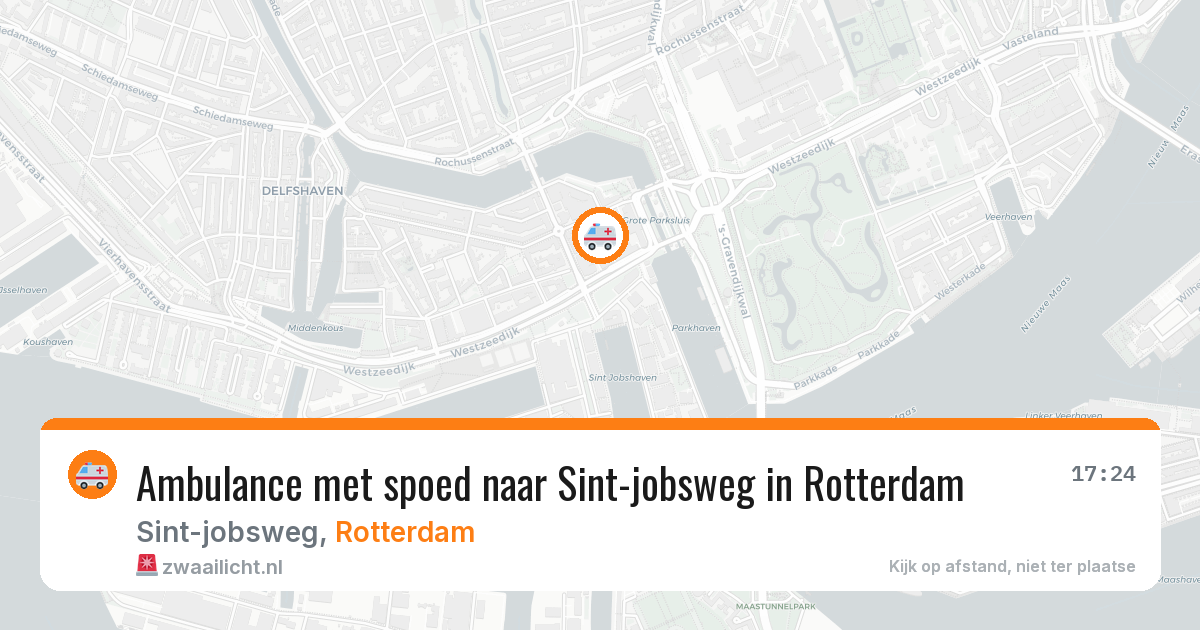 Ambulance met spoed naar Sint-jobsweg in Rotterdam — 11 aug 2026