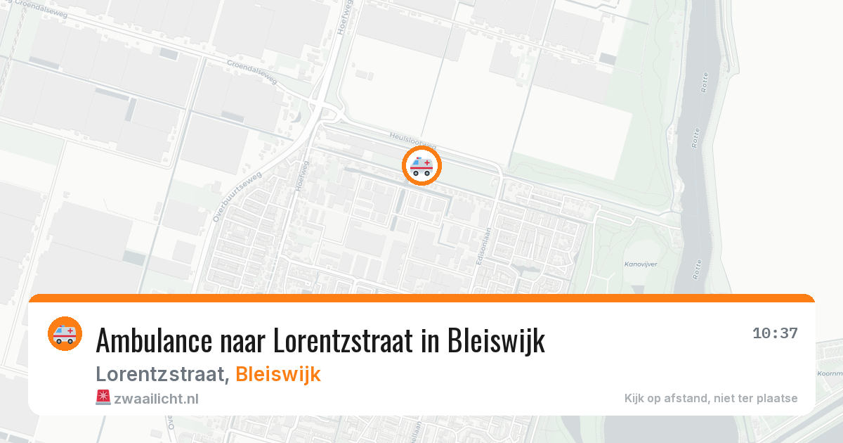 Ambulance naar Lorentzstraat in Bleiswijk — 23 apr 2026