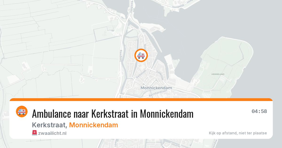 Ambulance naar Kerkstraat in Monnickendam — 4 aug 2026
