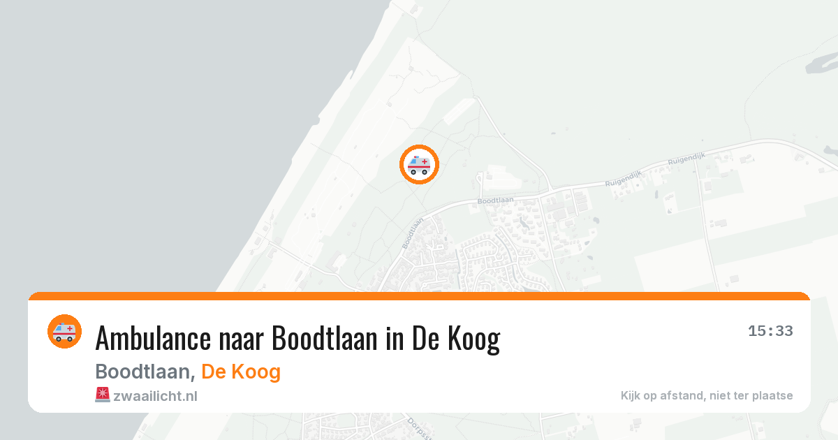 Ambulance naar Boodtlaan in De Koog — 4 apr 2026