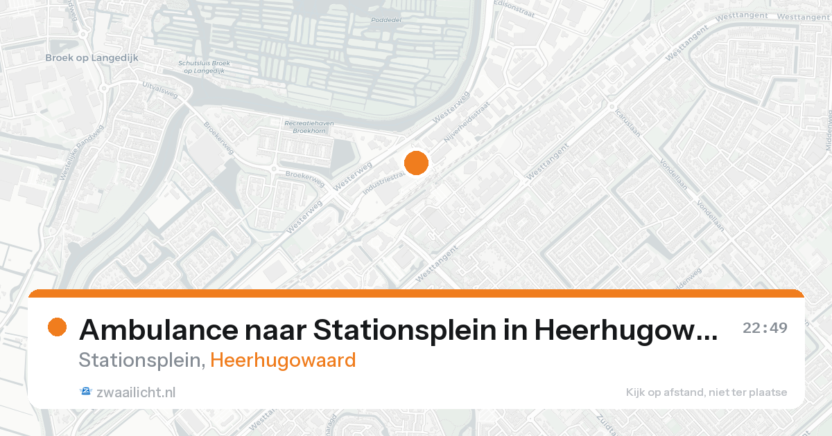 Ambulance naar Stationsplein in Heerhugowaard — 19 aug 2026