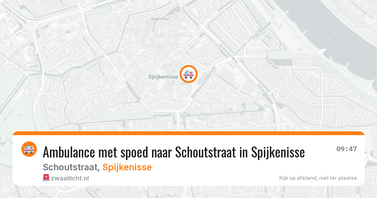 Ambulance met spoed naar Schoutstraat in Spijkenisse — 30 jan 2026