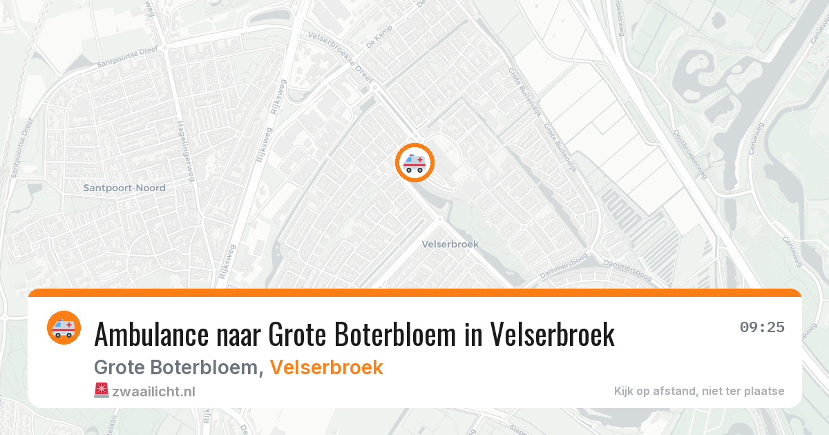 Ambulance naar Grote Boterbloem in Velserbroek — 7 apr 2026