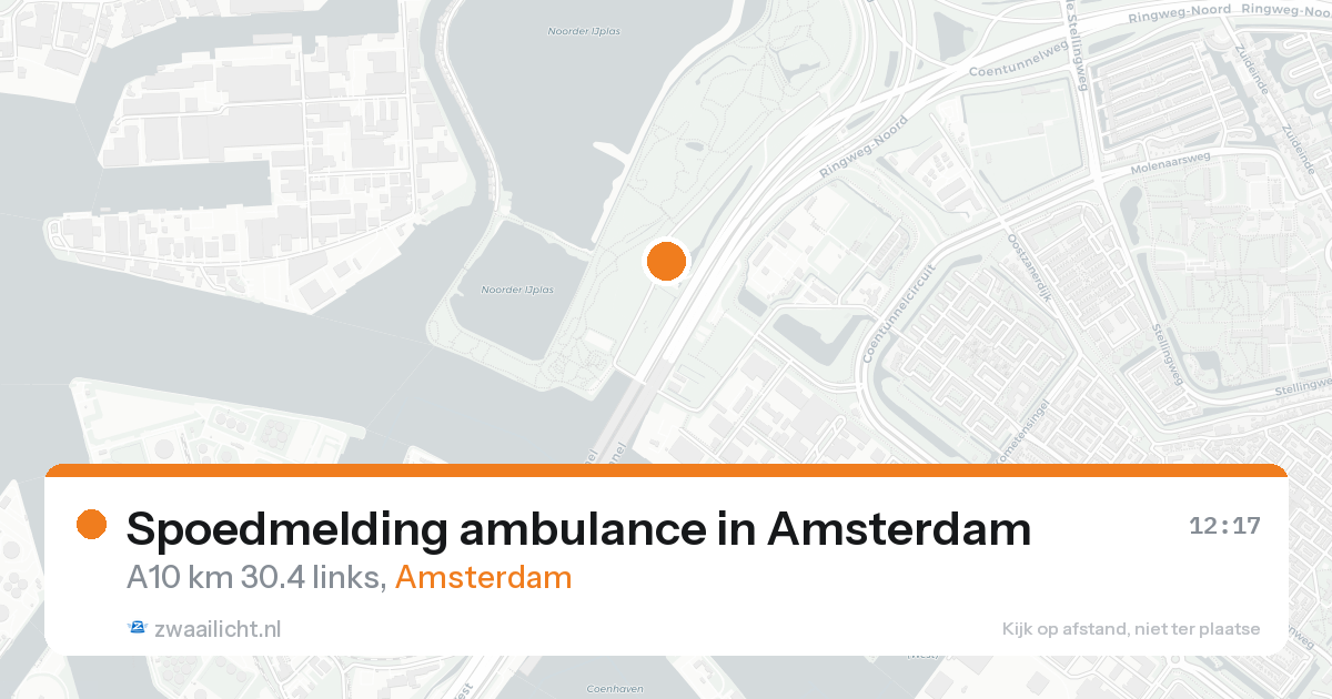 Spoedmelding ambulance in Amsterdam — 16 aug 2026