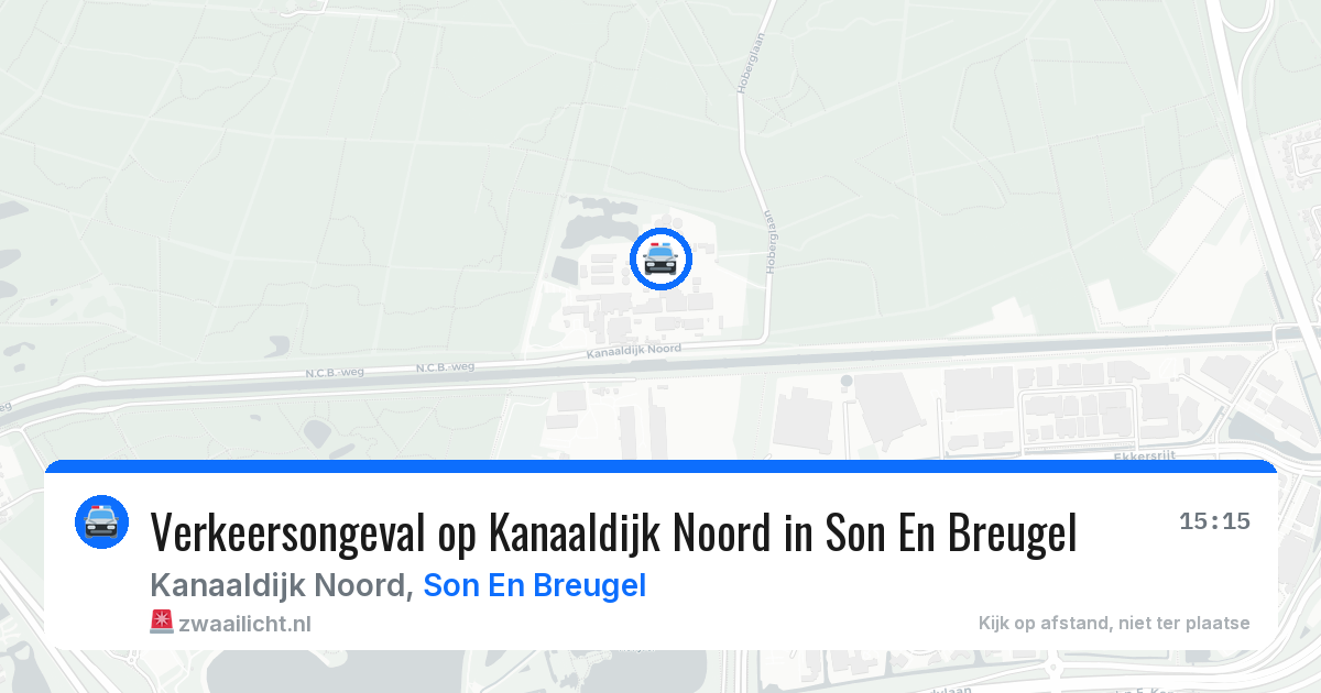 Verkeersongeval op Kanaaldijk Noord in Son En Breugel — 10 jul 2026