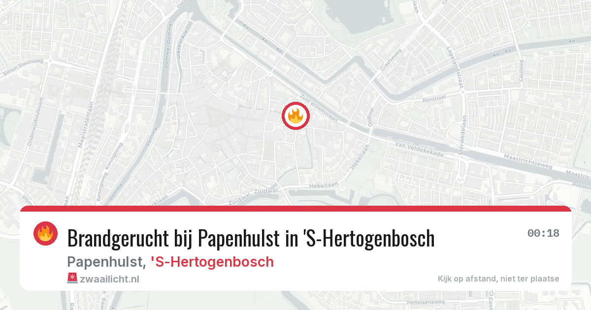 Brandgerucht bij Papenhulst in 'S-Hertogenbosch — 30 jun 2026