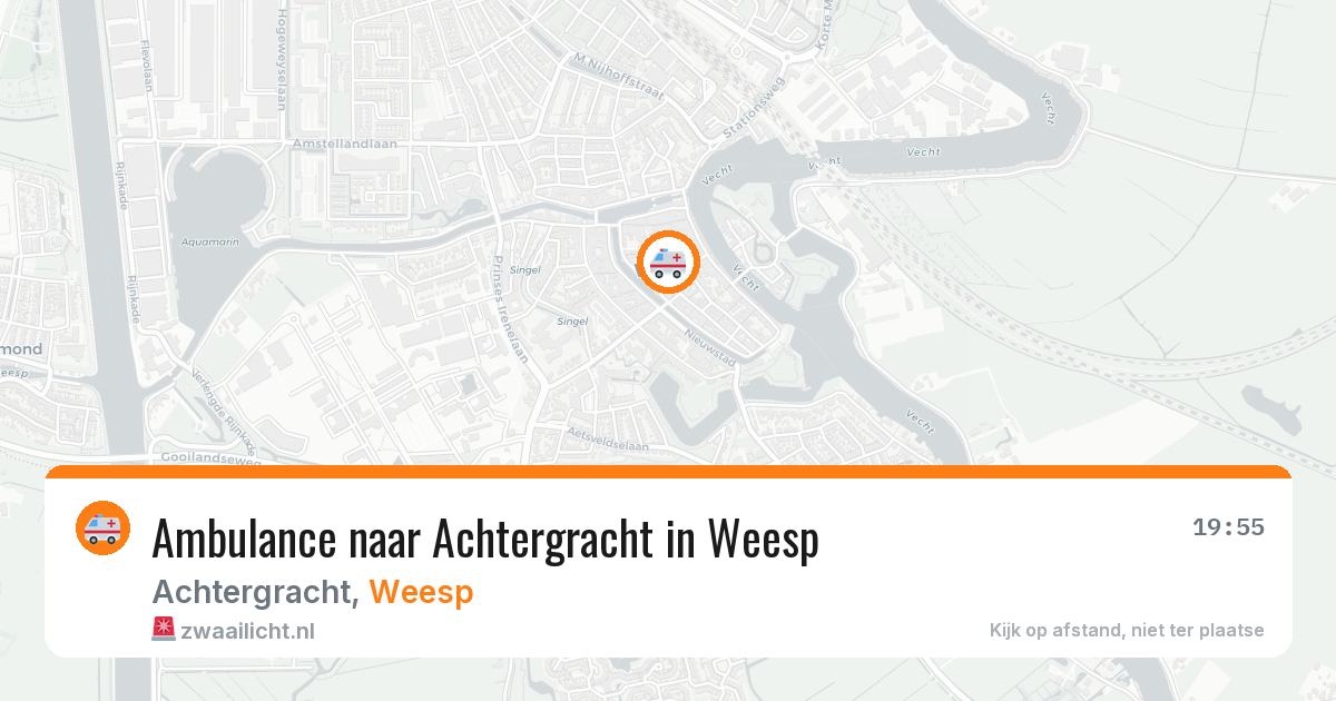 Ambulance naar Achtergracht in Weesp — 30 jul 2026