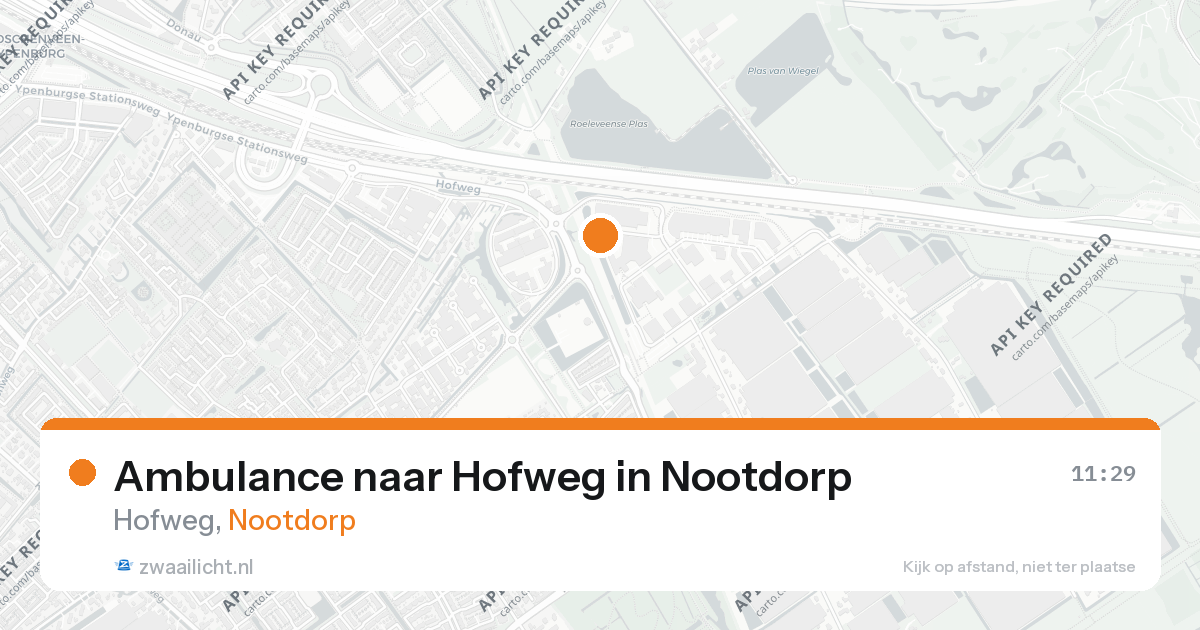 Ambulance naar Hofweg in Nootdorp — 26 aug 2026