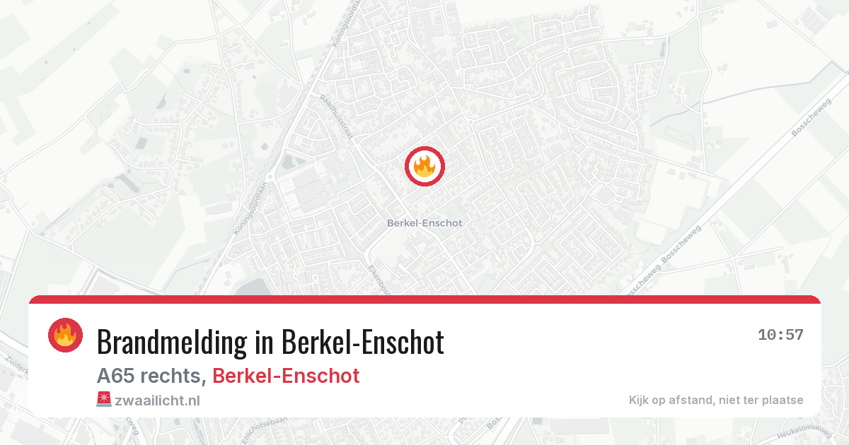 Brandmelding in Berkel-Enschot — 12 apr 2026