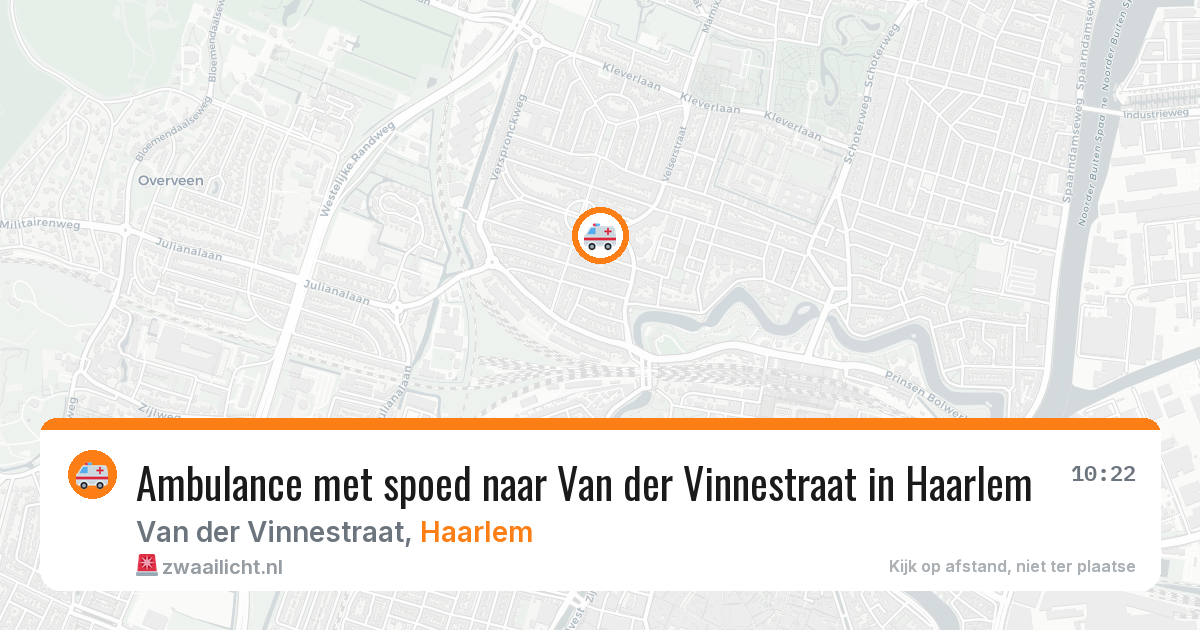 Ambulance met spoed naar Van der Vinnestraat in Haarlem — 21 mrt 2026