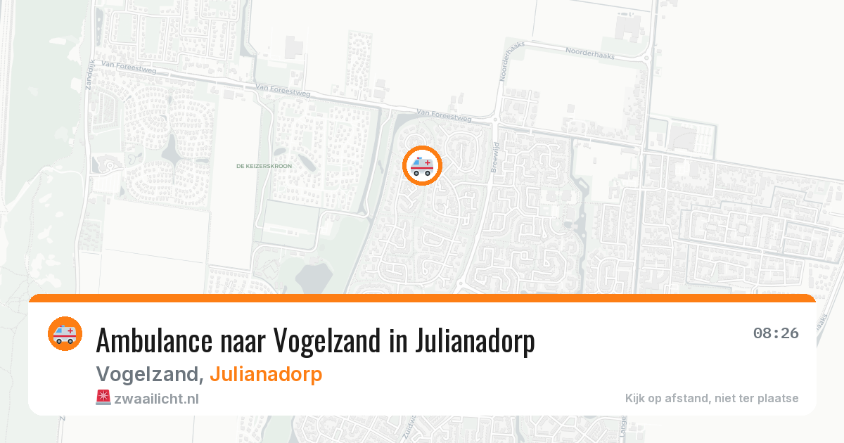 Ambulance naar Vogelzand in Julianadorp — 3 jun 2026