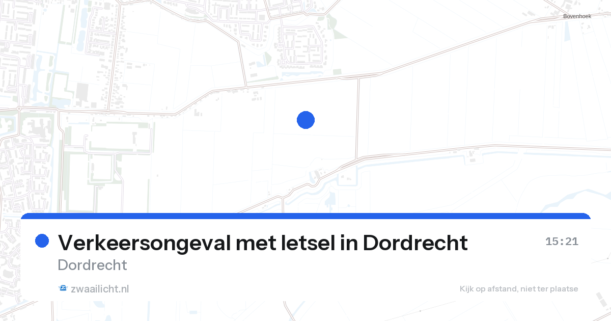 Verkeersongeval met letsel in Dordrecht — 27 aug 2026