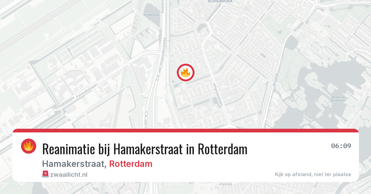 Reanimatie bij Hamakerstraat in Rotterdam — 7 mei 2026