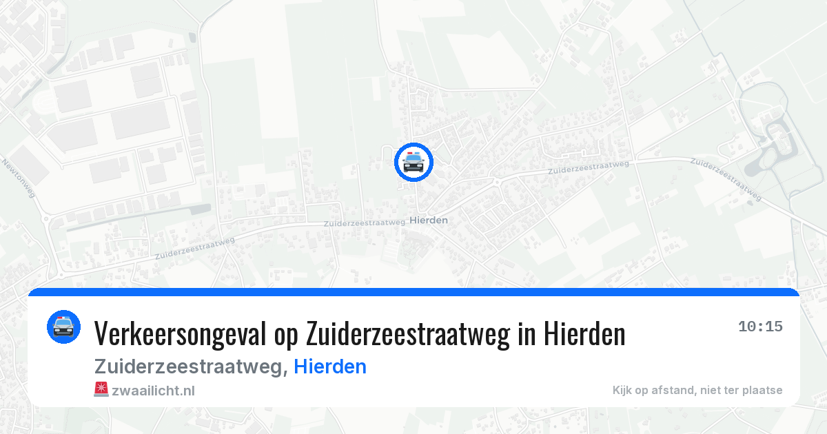 Verkeersongeval op Zuiderzeestraatweg in Hierden — 16 apr 2026