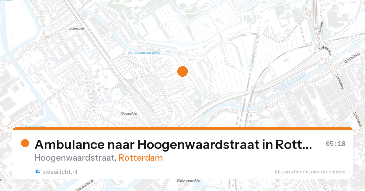 Ambulance naar Hoogenwaardstraat in Rotterdam — 13 jun 2026
