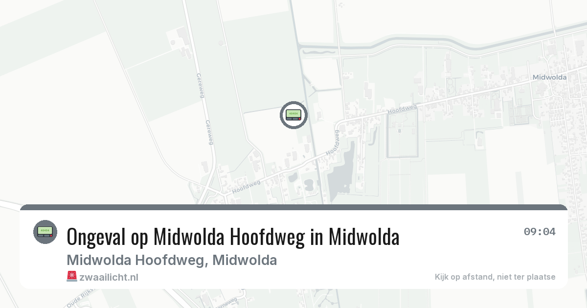 Ongeval op Midwolda Hoofdweg in Midwolda — 3 feb 2026