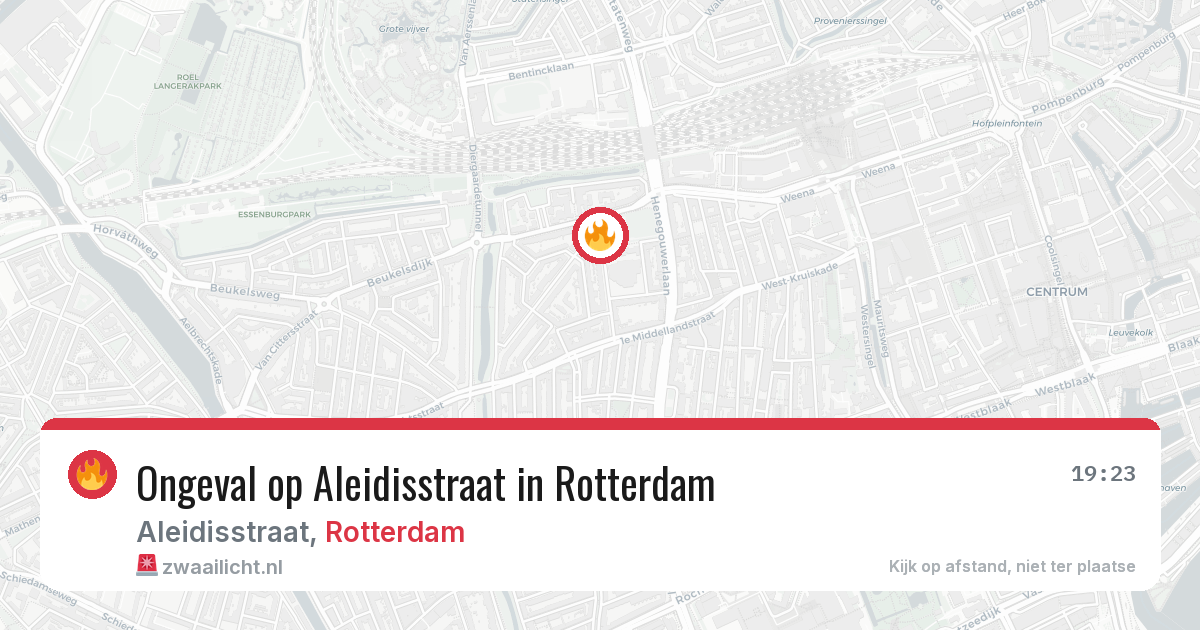 Ongeval op Aleidisstraat in Rotterdam — 7 aug 2026