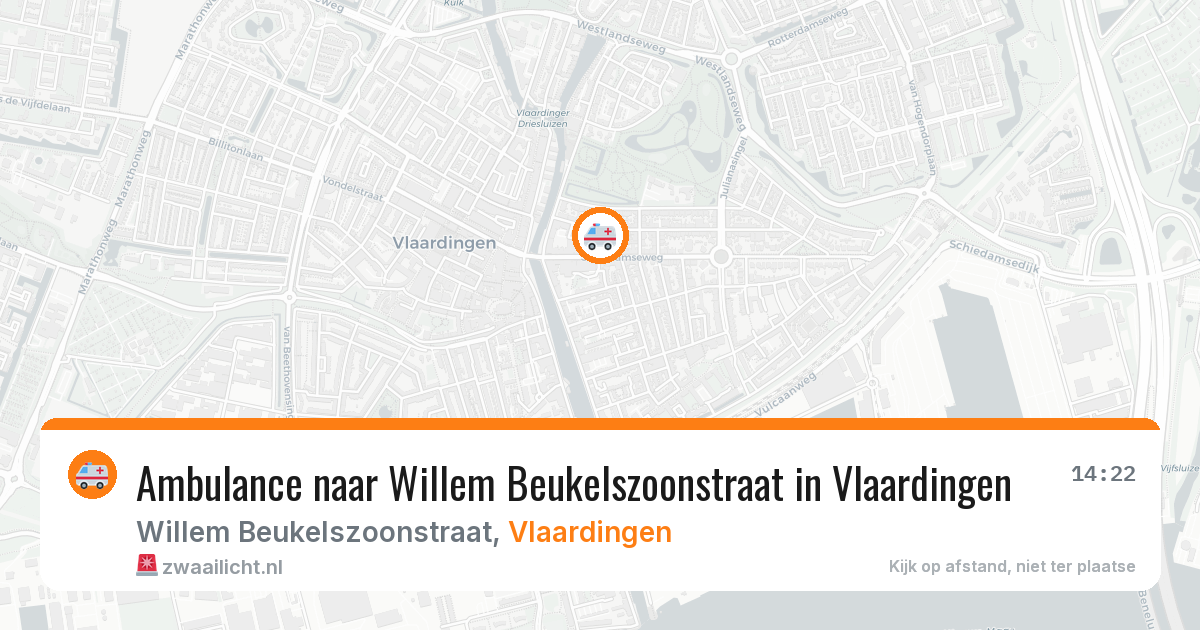 Ambulance naar Willem Beukelszoonstraat in Vlaardingen — 4 mrt 2026