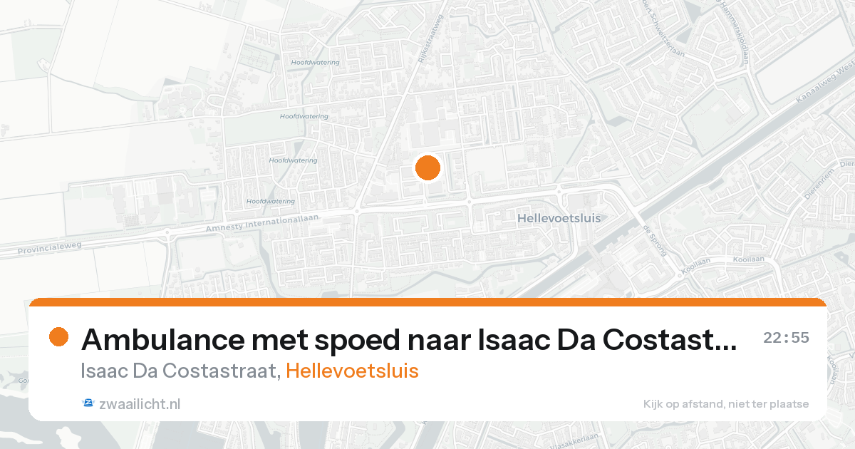 Ambulance met spoed naar Isaac Da Costastraat in Hellevoetsluis — 25 aug 2026