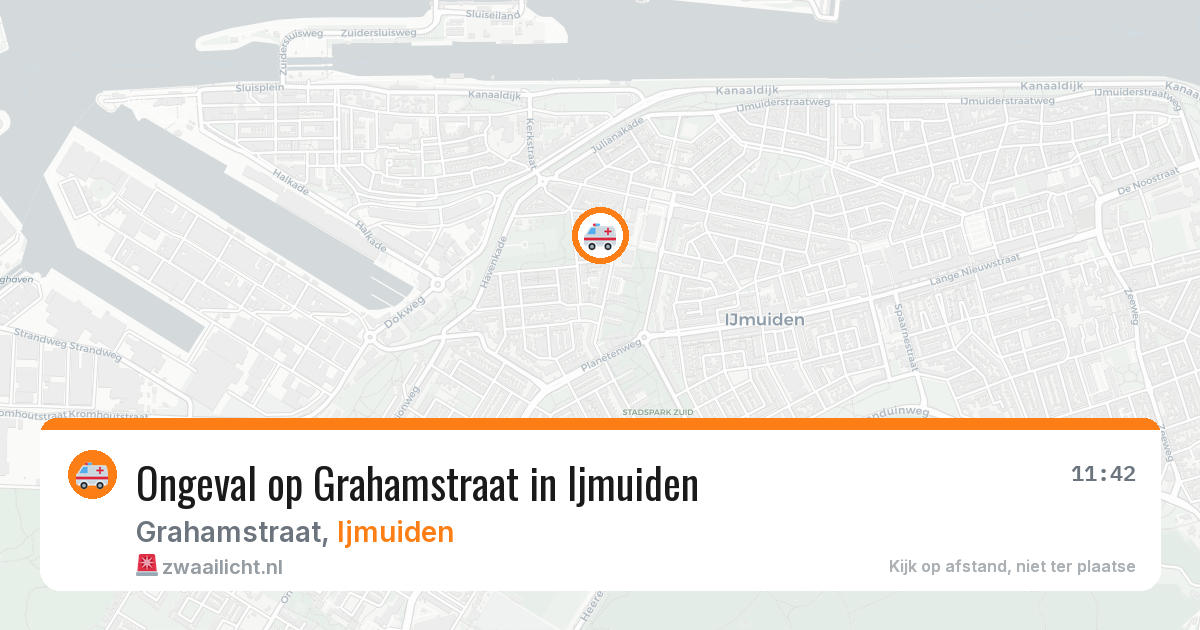 Ongeval op Grahamstraat in Ijmuiden — 18 jan 2026