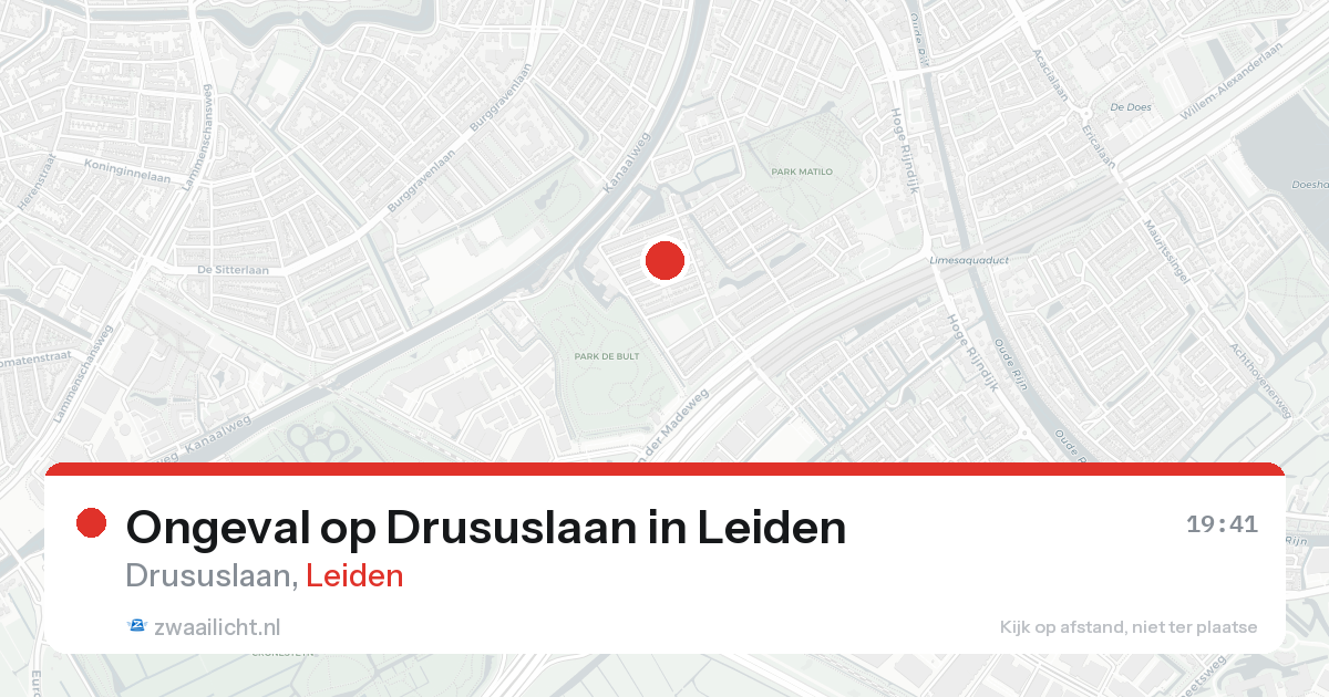 Ongeval op Drususlaan in Leiden — 11 mei 2026