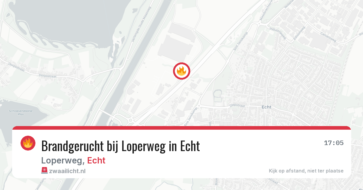 Brandgerucht bij Loperweg in Echt — 21 mrt 2026